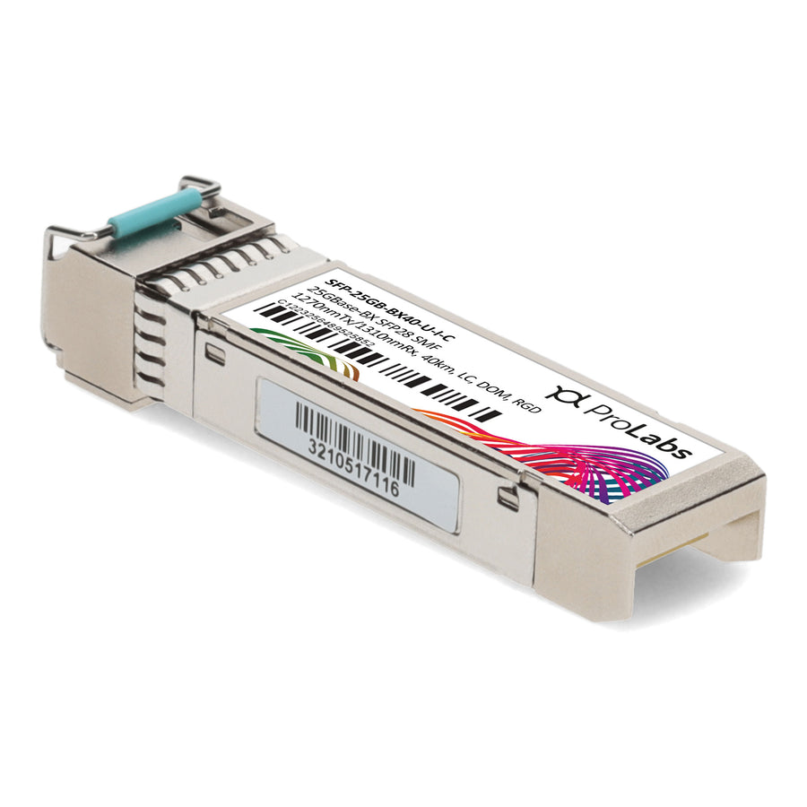 Prolabs MSA and TAA 25GBase-BX SFP28 Transceiver (SMF, 1270nmTx/1310nmRx, 40km, LC, DOM, -40 to 85C)