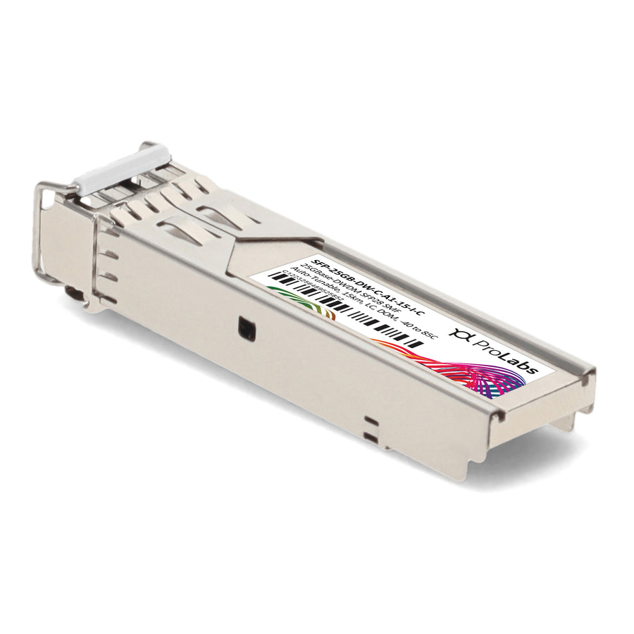 Prolabs MSA and TAA 25GBase-DWDM SFP28 Transceiver C-Band 100GHz (SMF, Auto-Tunable, 15km, LC, DOM, -40 to 85C)