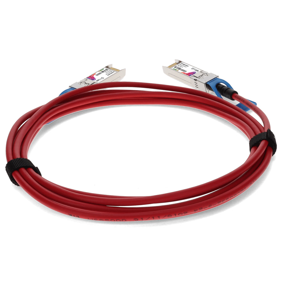 Prolabs Cisco SFP-H10GB-CU5M Compatible TAA Compliant 10GBase-CU SFP+ Red Direct Attach Cable (Twinax DAC, 5m, Passive)