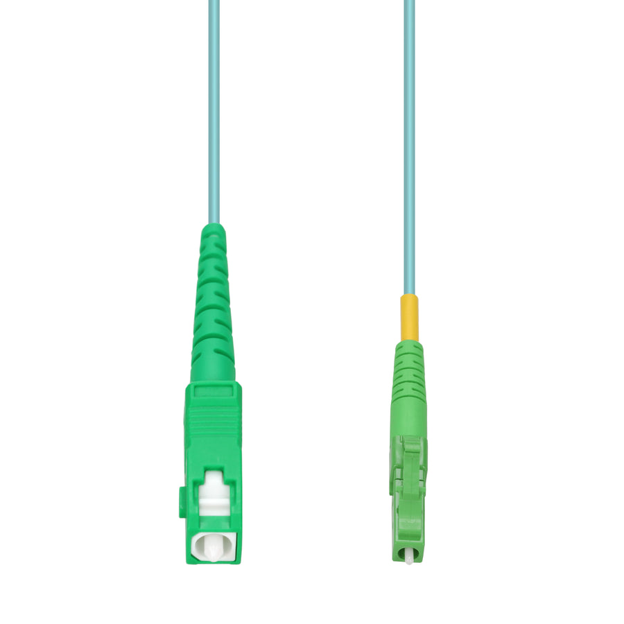  25m ASC to ALC Aqua OM4 Simplex LSZH Fiber Patch Cable