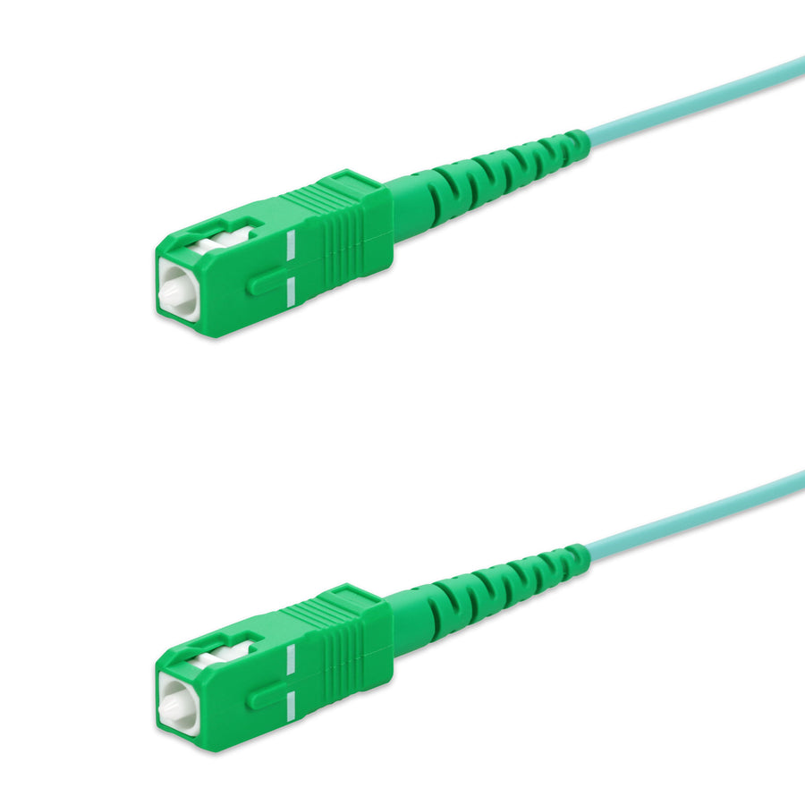  1m ASC to ASC Aqua OM4 Simplex LSZH Fiber Patch Cable
