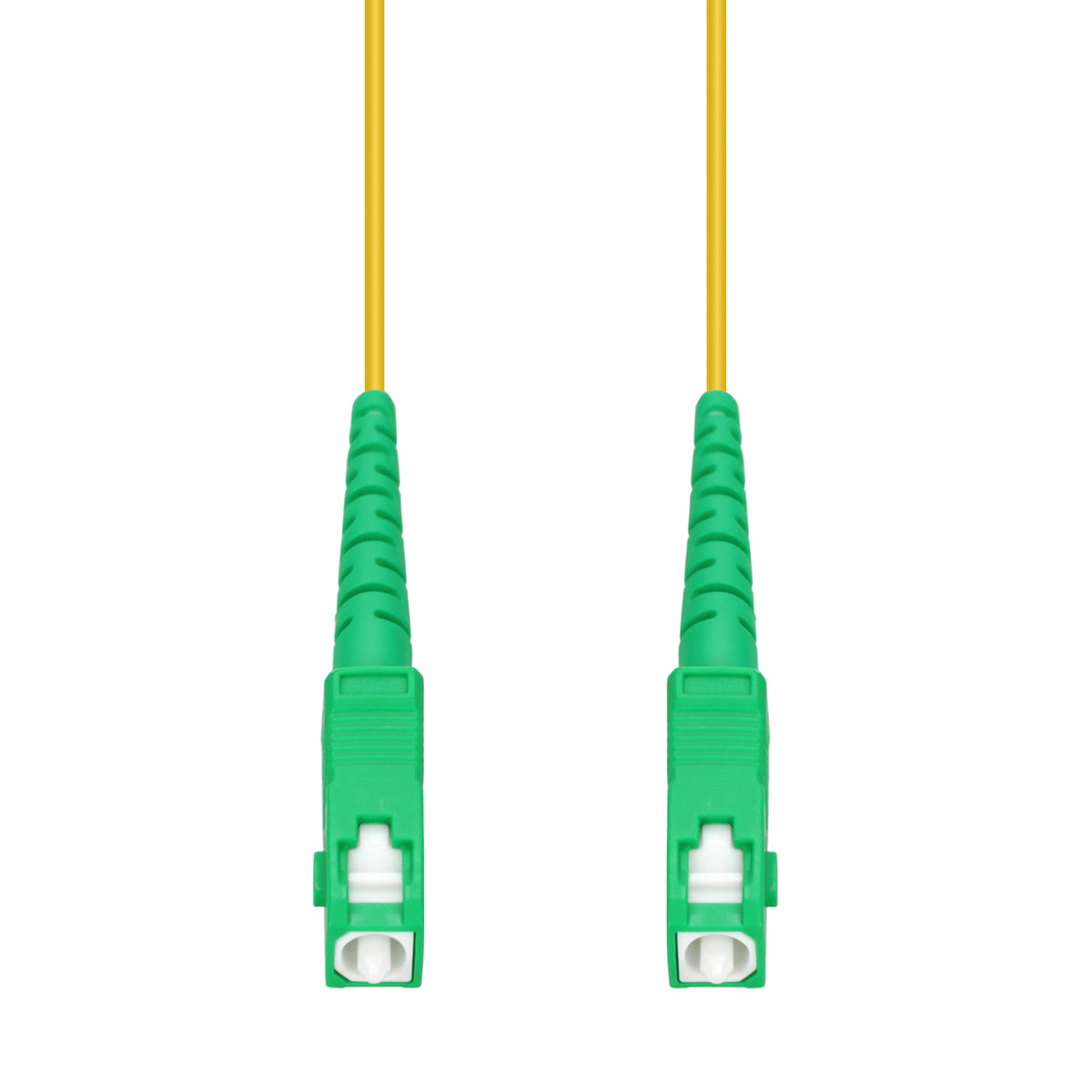  1m ASC to ASC Yellow OS2 Simplex OFNP (Plenum-Rated) SMF Fiber Patch Cable