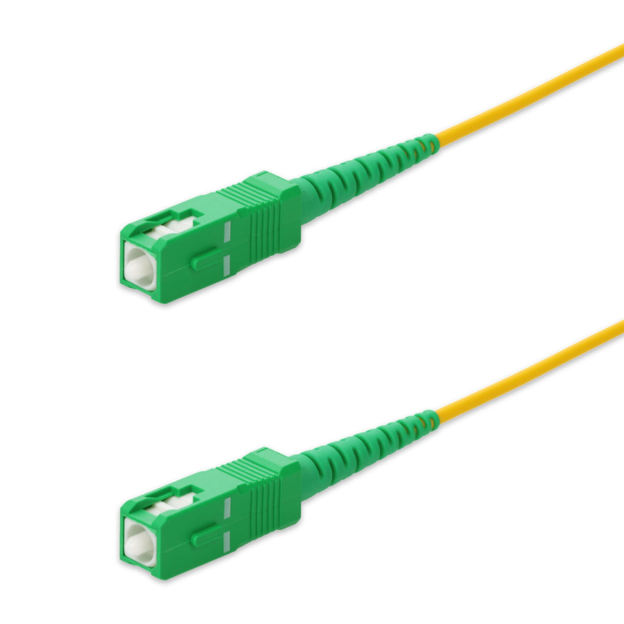  1m ASC to ASC Yellow OS2 Simplex OFNP (Plenum-Rated) SMF Fiber Patch Cable