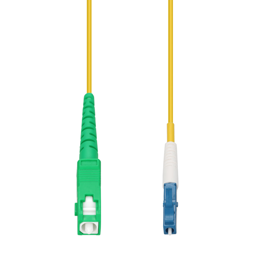  3m ASC to LC Yellow OS2 Simplex LSZH SMF Fiber Patch Cable