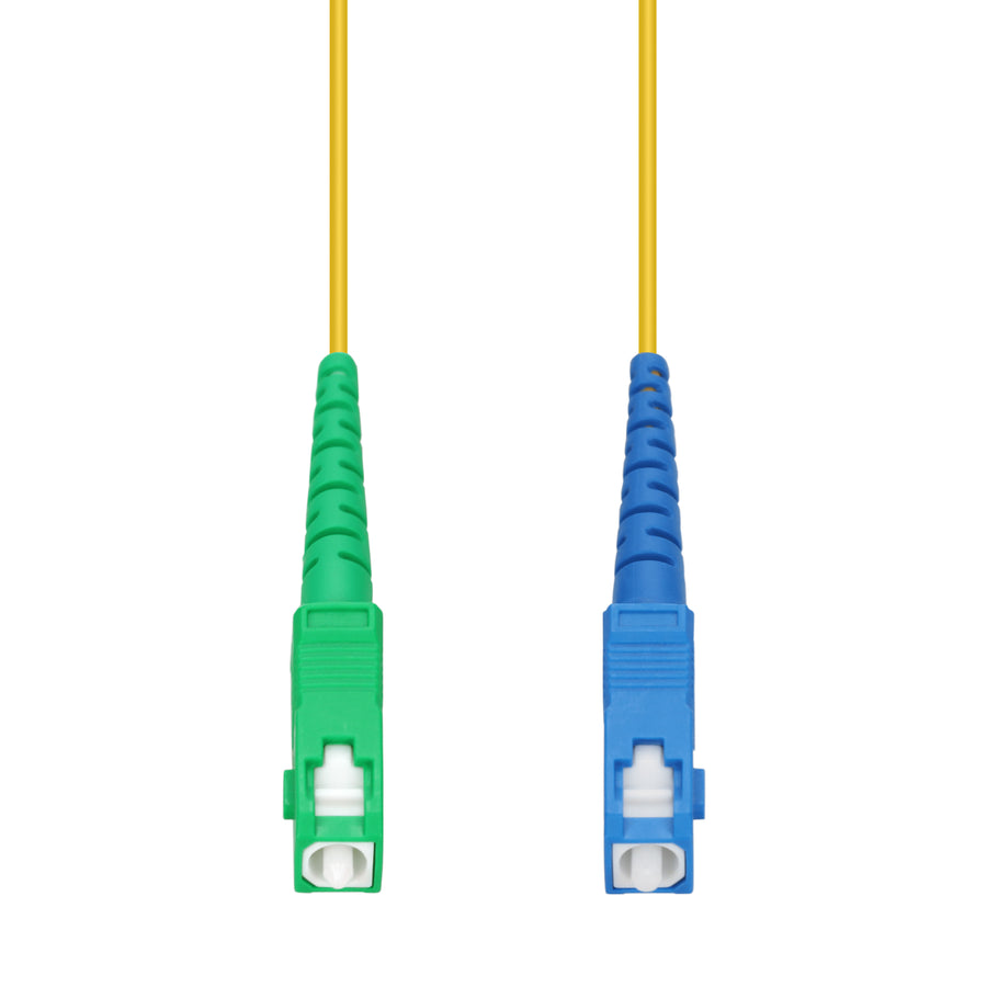  25m ASC to SC Yellow OS2 Simplex LSZH SMF Fiber Patch Cable