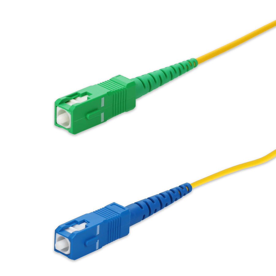  1m ASC to SC Yellow OS2 Simplex LSZH SMF Fiber Patch Cable