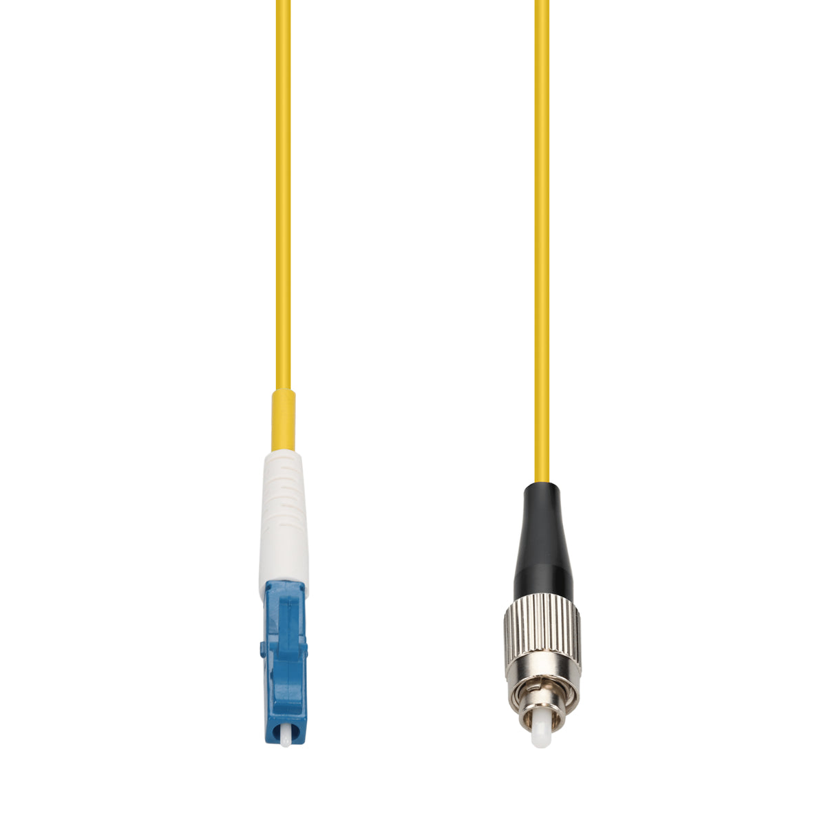  5m LC to FC Yellow OS2 Simplex OFNR (Riser-Rated) SMF Fiber Patch Cable