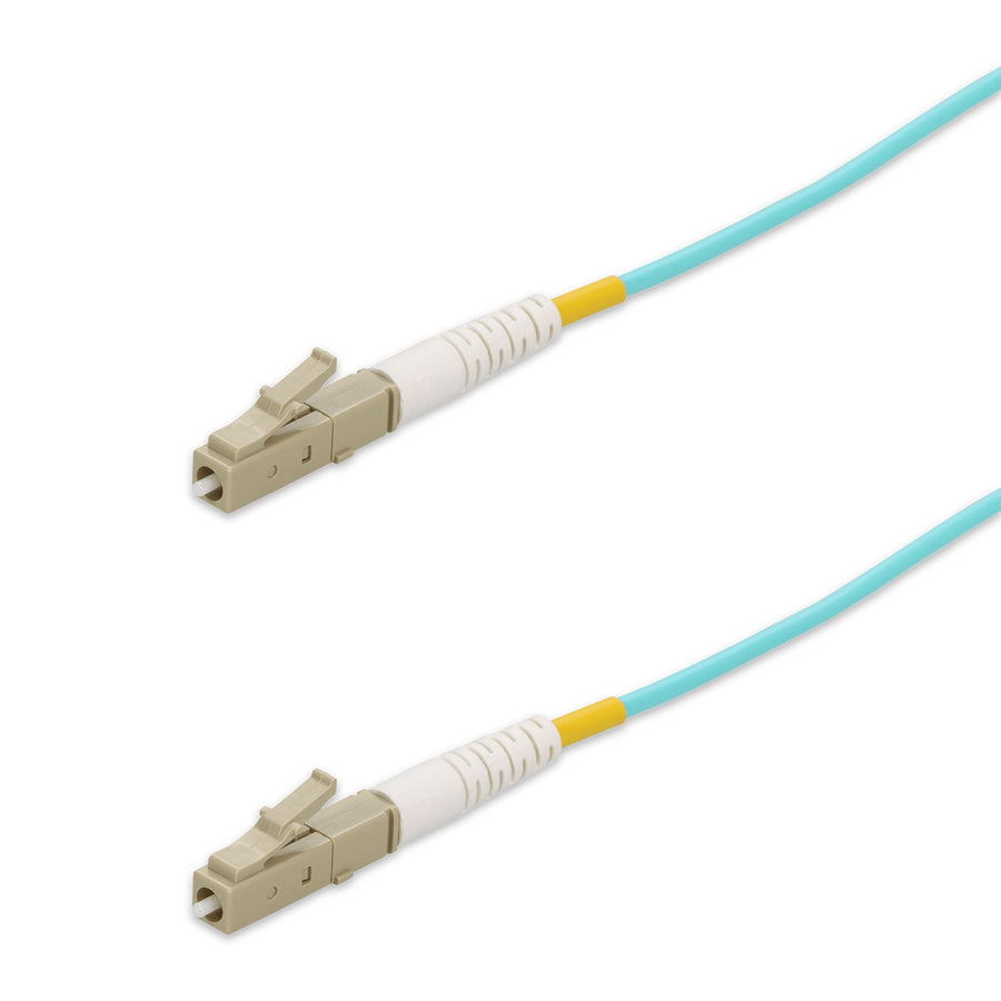  7m LC to LC Aqua OM4 Simplex OFNR (Riser-Rated) Fiber Patch Cable