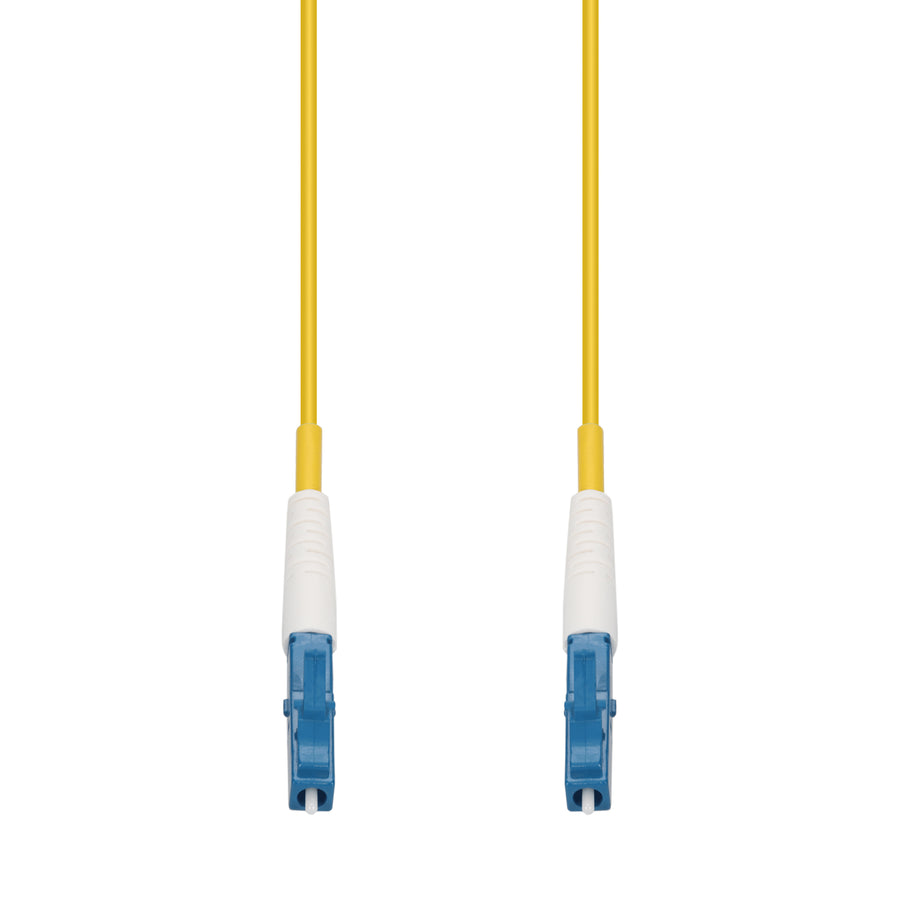 25m LC to LC Yellow OS2 Simplex OFNR (Riser-Rated) SMF Fiber Patch Cable