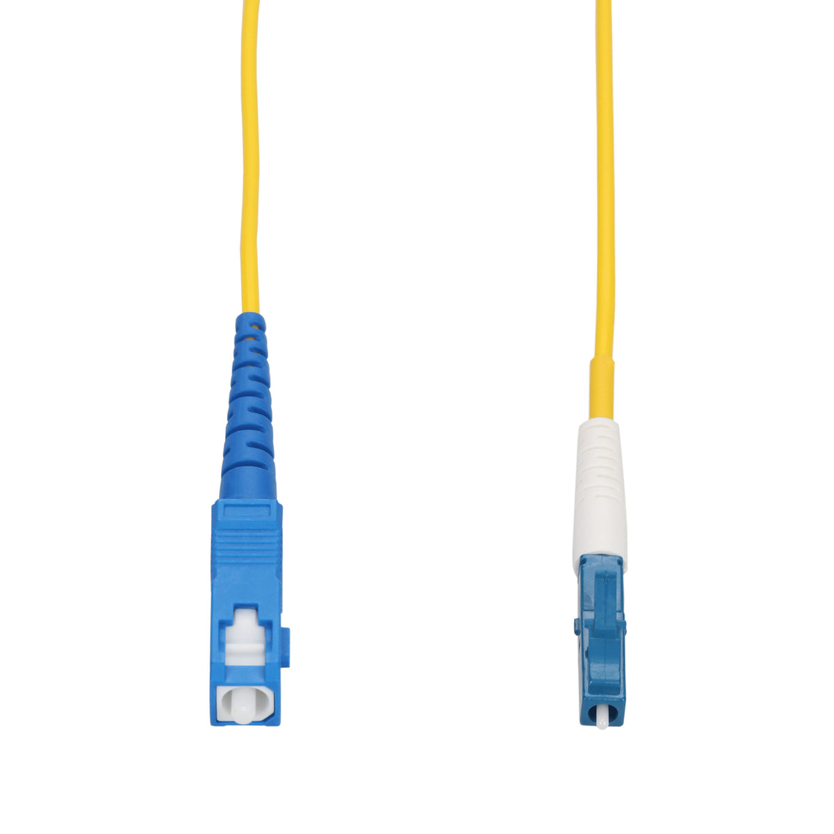  20m SC to LC Yellow OS2 Simplex OFNR (Riser-Rated) SMF Fiber Patch Cable with 1.2mm OD Jacket