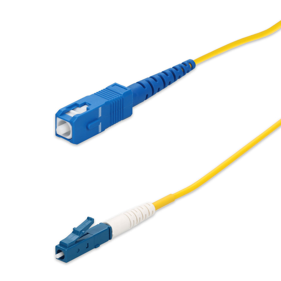  25m SC to LC Yellow OS2 Simplex OFNP (Plenum-Rated) SMF Fiber Patch Cable