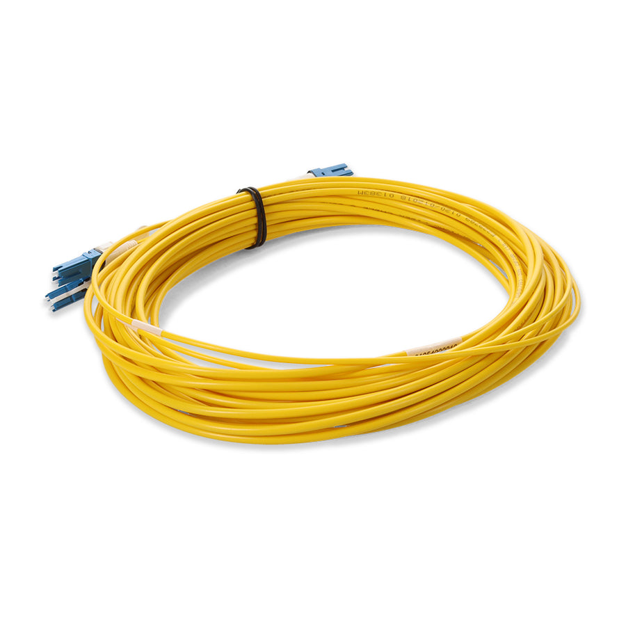  1m 2xCS to 2xCS Yellow OS2 Quadplex OFNR (Riser-Rated) SMF Fiber Outdoor Patch Cable