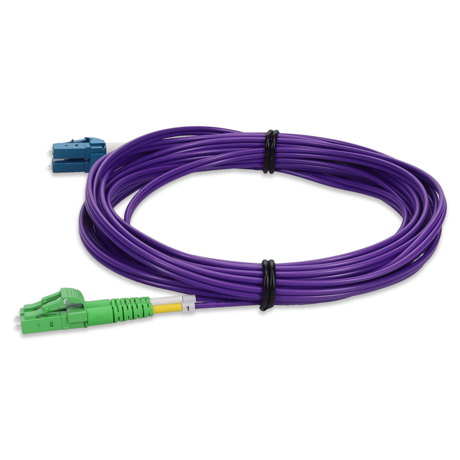  1m ALC to LC Purple OS2 Duplex OFNR (Riser-Rated) SMF Fiber Patch Cable