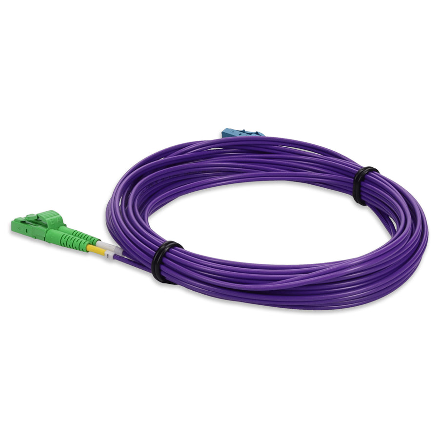  1m ALC to LC Purple OS2 Duplex OFNR (Riser-Rated) SMF Fiber Patch Cable