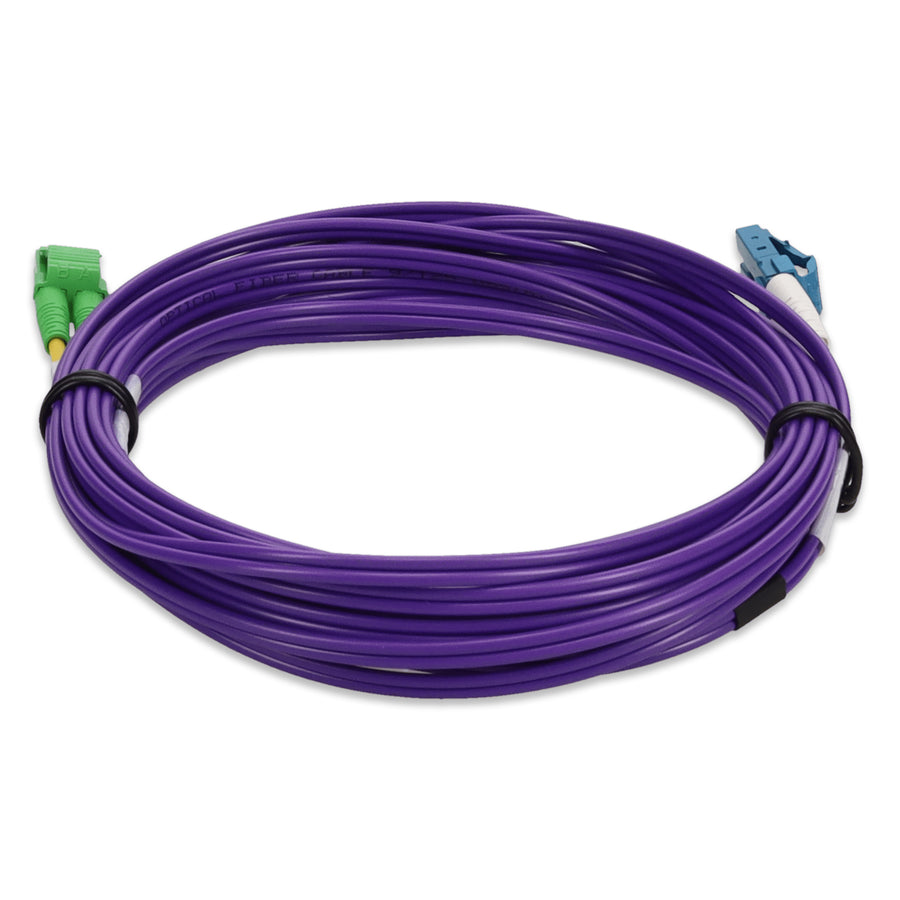  1m ALC to LC Purple OS2 Duplex OFNR (Riser-Rated) SMF Fiber Patch Cable