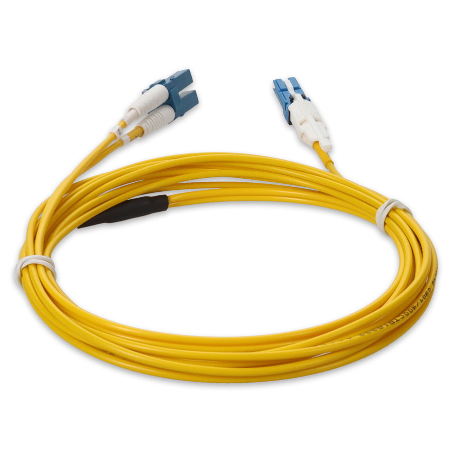  7m CS to LC Yellow OS2 Duplex OFNR (Riser-Rated) SMF Fiber Patch Cable