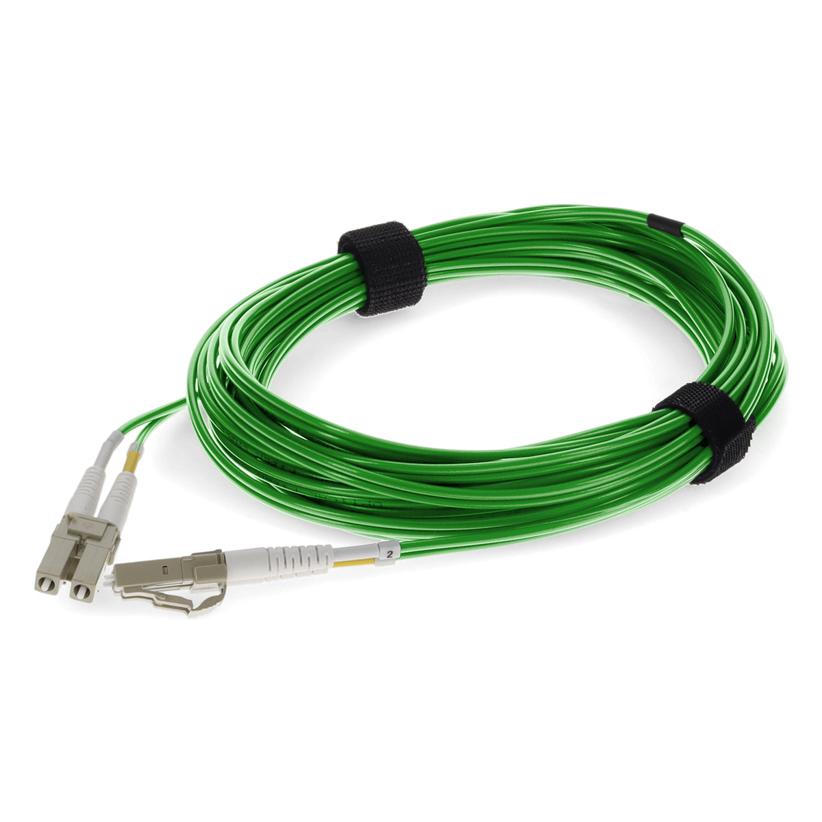  1.5m LC to LC Green OM4 Duplex OFNR (Riser-Rated) Fiber Patch Cable