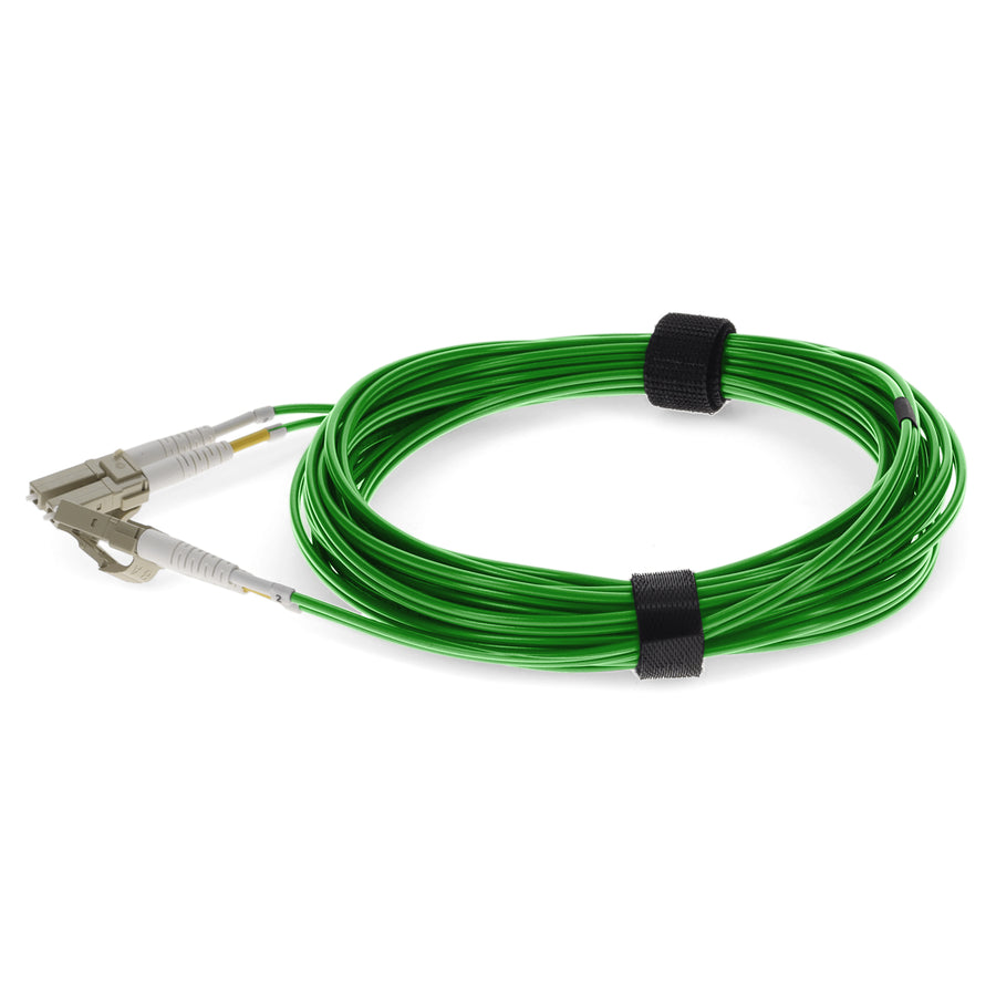 1.5m LC to LC Green OM4 Duplex OFNR (Riser-Rated) Fiber Patch Cable