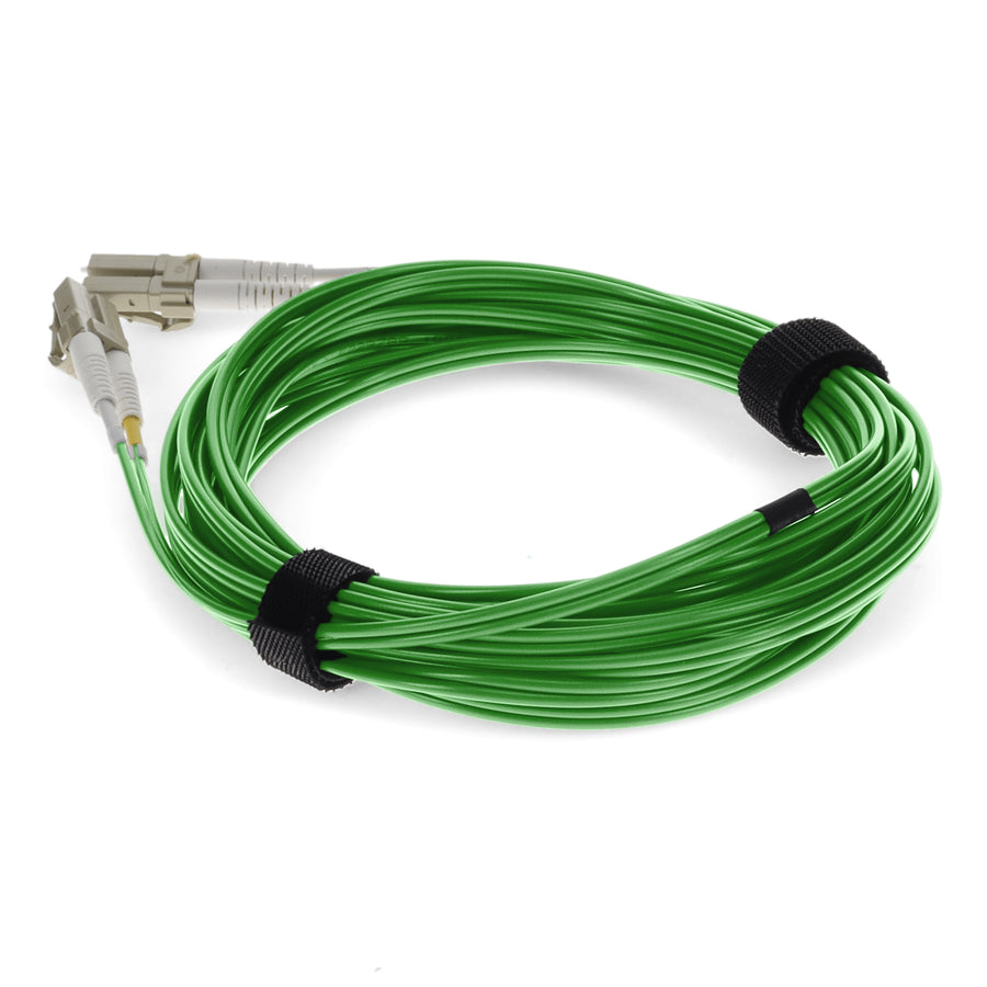  1.5m LC to LC Green OM4 Duplex OFNR (Riser-Rated) Fiber Patch Cable