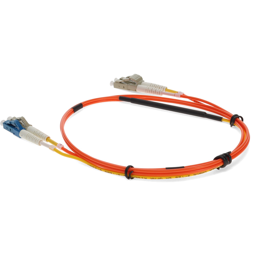  2m LC (Male) Orange OM2 to LC (Male) Yellow OS2 Duplex OFNR Mode Conditioning Cable