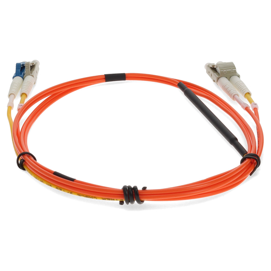  2m LC (Male) Orange OM2 to LC (Male) Yellow OS2 Duplex OFNR Mode Conditioning Cable