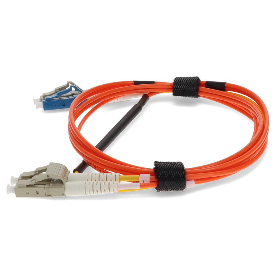  2m LC (Male) Orange OM1 to LC (Male) Yellow OS2 Duplex OFNR Mode Conditioning Cable