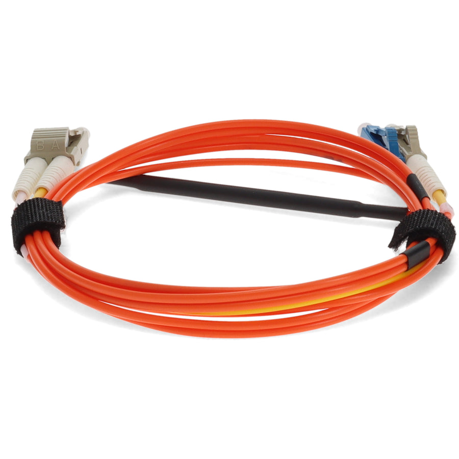  2m LC (Male) Orange OM1 to LC (Male) Yellow OS2 Duplex OFNR Mode Conditioning Cable