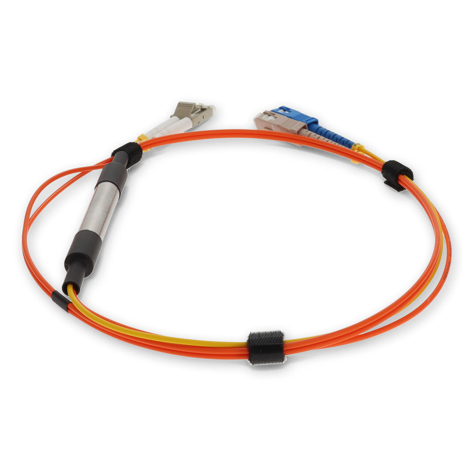  2m LC to SC OM1 & OS1 Duplex OFNR (Riser-Rated) Fiber Mode Conditioning Cable