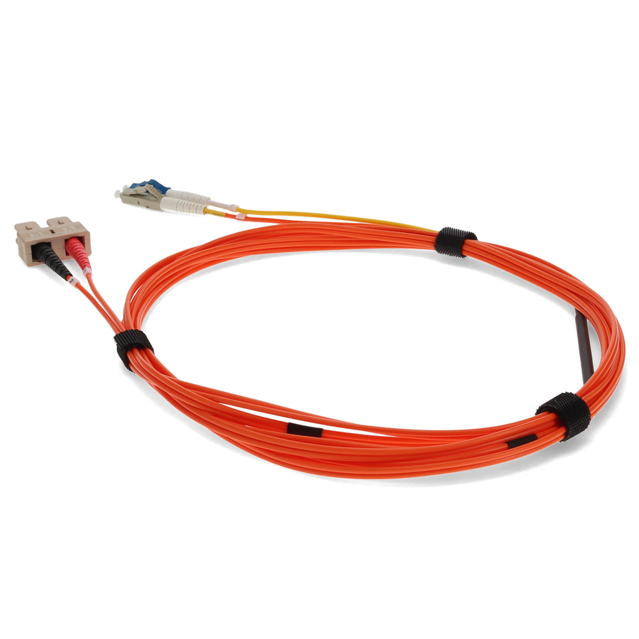  3m SC (Male) Orange OM2 to LC (Male) Yellow OS2 Duplex OFNR Mode Conditioning Cable