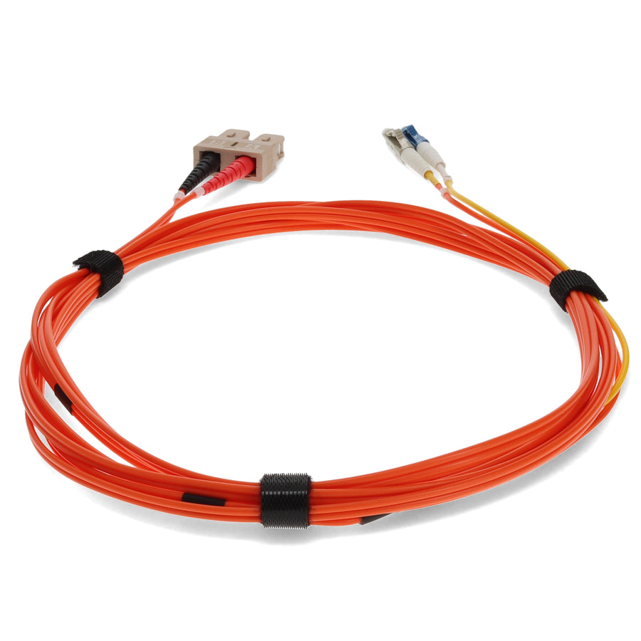  3m SC (Male) Orange OM2 to LC (Male) Yellow OS2 Duplex OFNR Mode Conditioning Cable