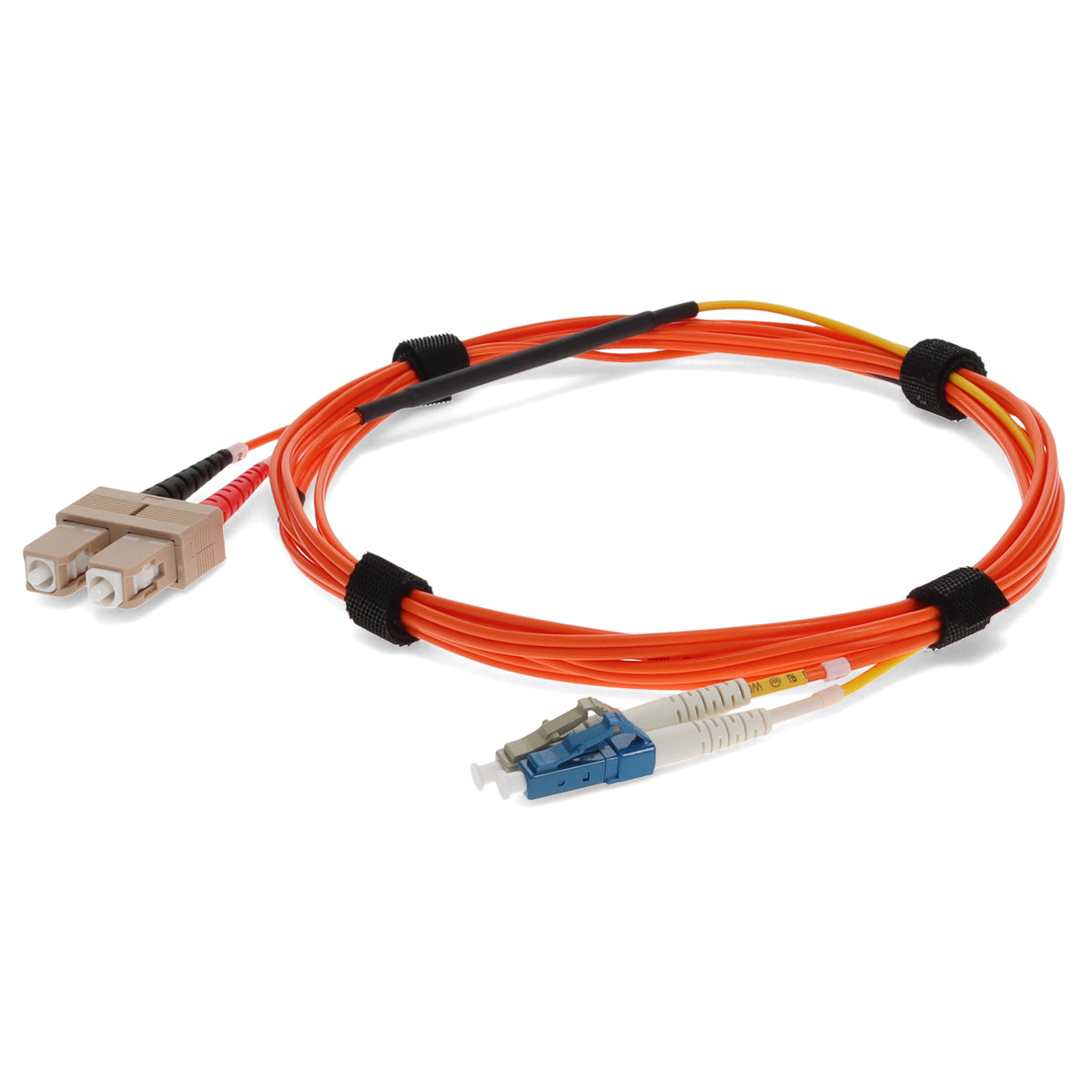  3m SC (Male) Orange OM1 to LC (Male) Yellow OS2 Duplex OFNR Mode Conditioning Cable