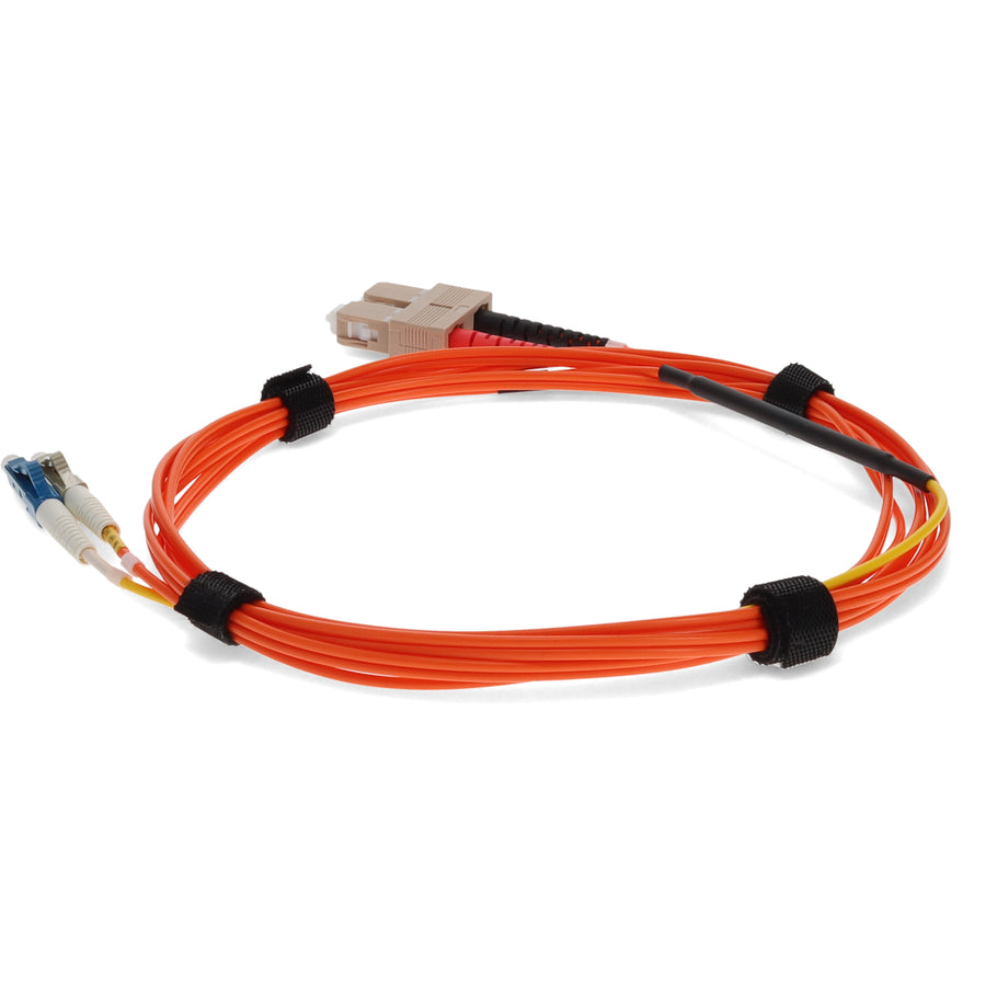  3m SC (Male) Orange OM1 to LC (Male) Yellow OS2 Duplex OFNR Mode Conditioning Cable
