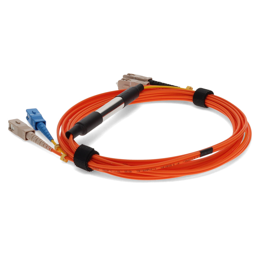  3m SC (Male) Orange OM1 to SC (Male) Yellow OS2 Duplex OFNR Mode Conditioning Cable