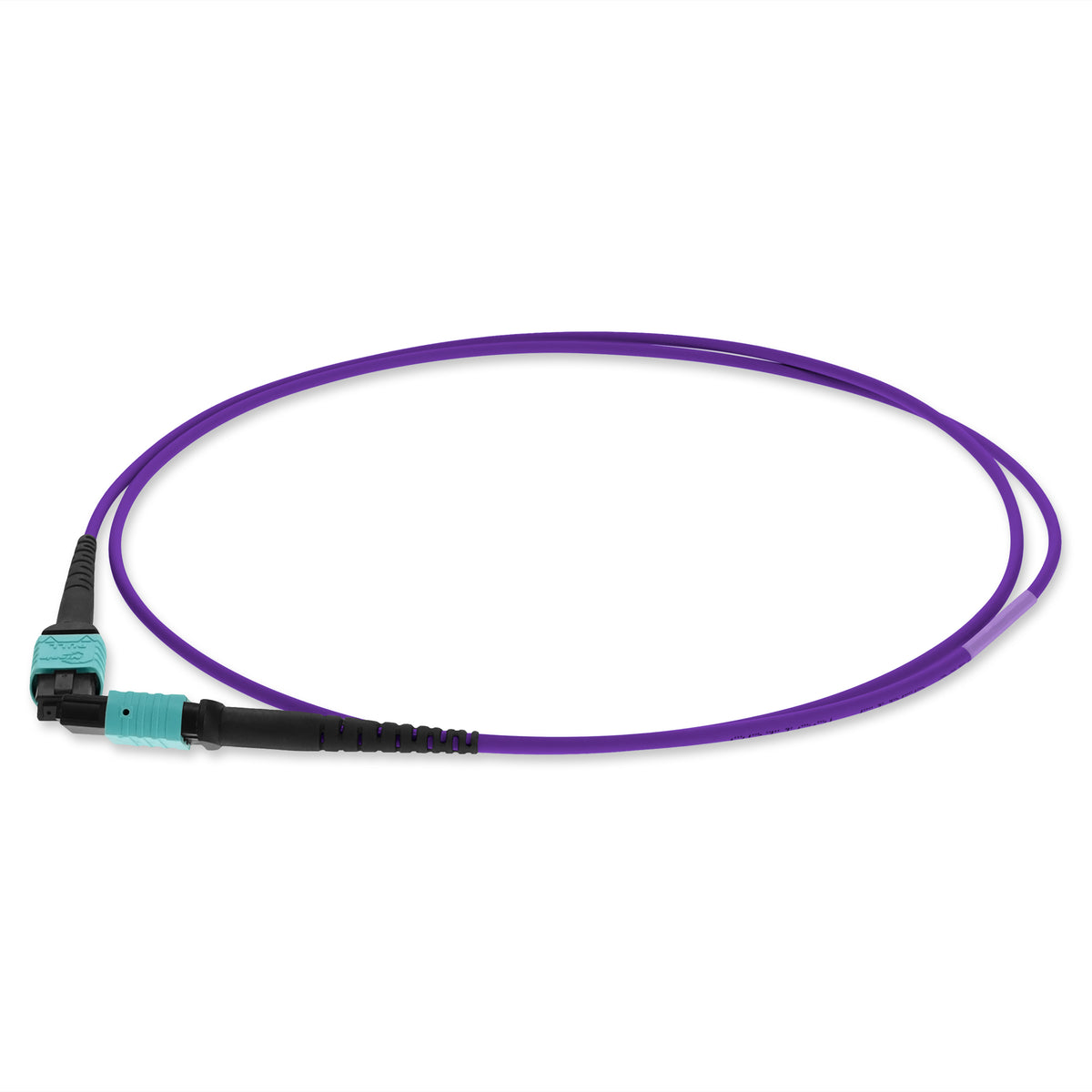  10m MPO/UPC to MPO/UPC Purple OM4 OFNR (Riser-Rated) 12-Strand Fiber Patch Cable