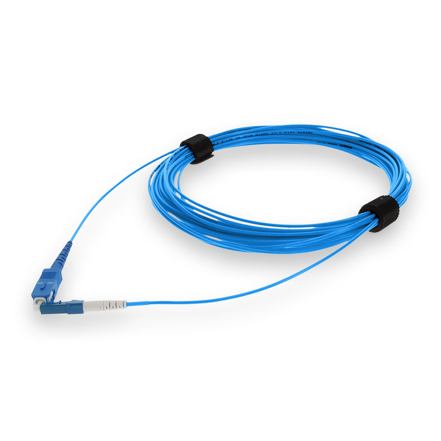  10m SC to LC Blue OS2 Simplex OFNR (Riser-Rated) SMF Fiber Patch Cable