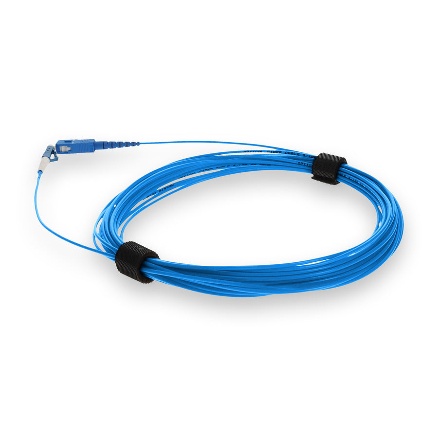  10m SC to LC Blue OS2 Simplex OFNR (Riser-Rated) SMF Fiber Patch Cable