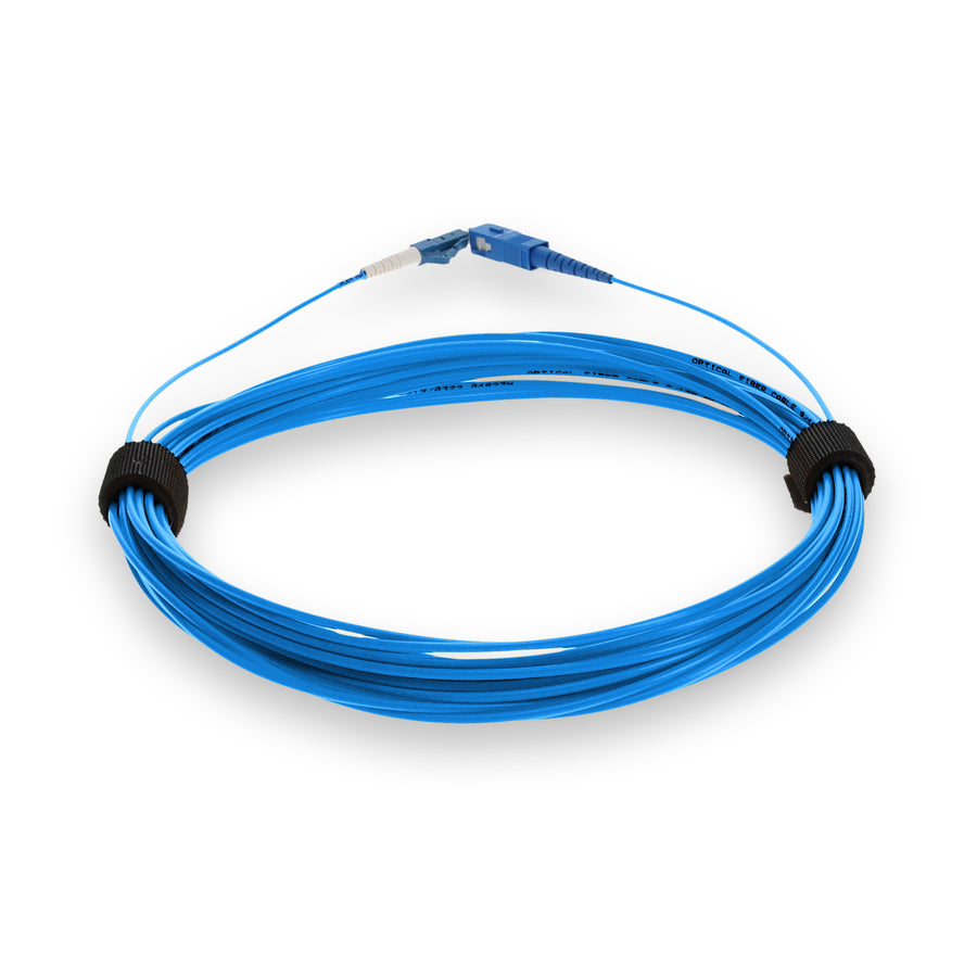  10m SC to LC Blue OS2 Simplex OFNR (Riser-Rated) SMF Fiber Patch Cable