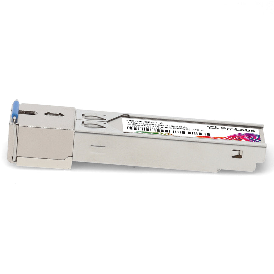 Prolabs Ubiquiti Compatible TAA 2.4Gbs/1.2Gbs-C+ SFP Transceiver (SMF, 1490nmTx/1310nmRx, 20km, SC, DOM)