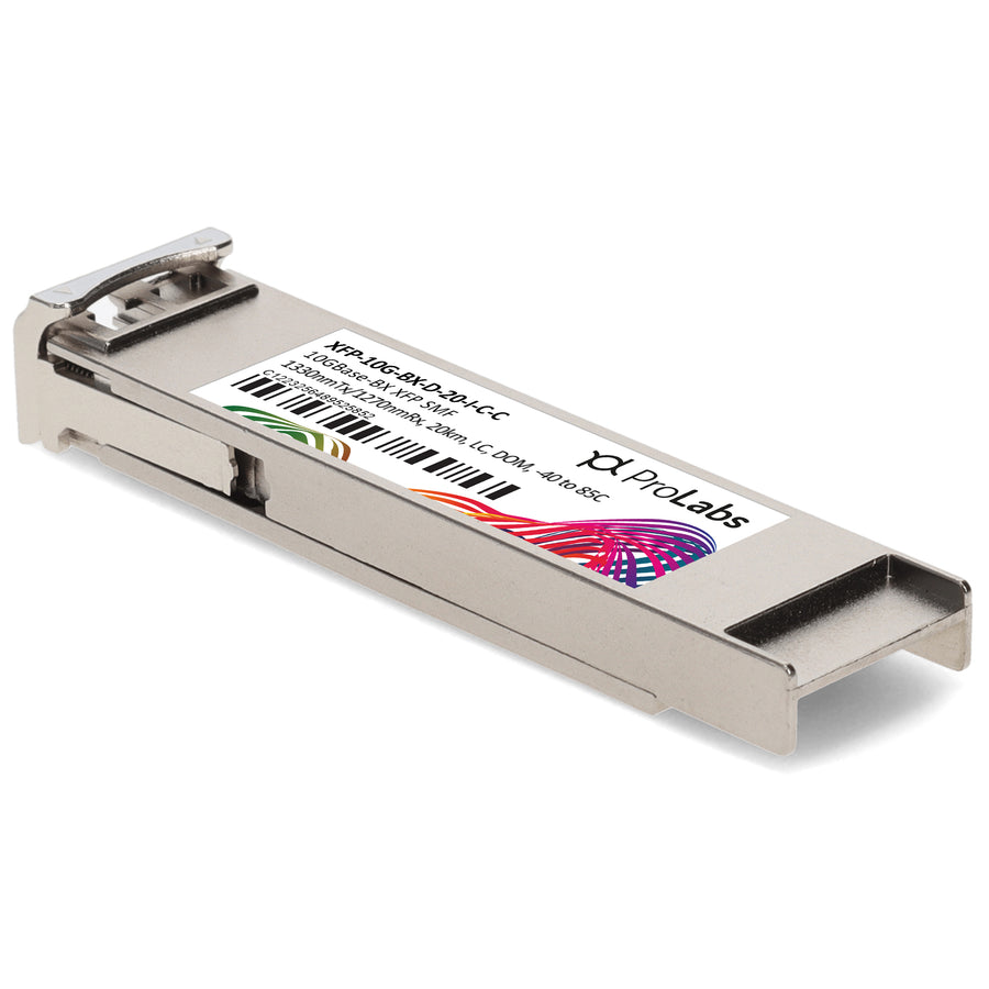Prolabs Cisco Compatible TAA 10GBase-BX XFP Transceiver (SMF, 1330nmTx/1270nmRx, 20km, LC, DOM, -40 to 85C)