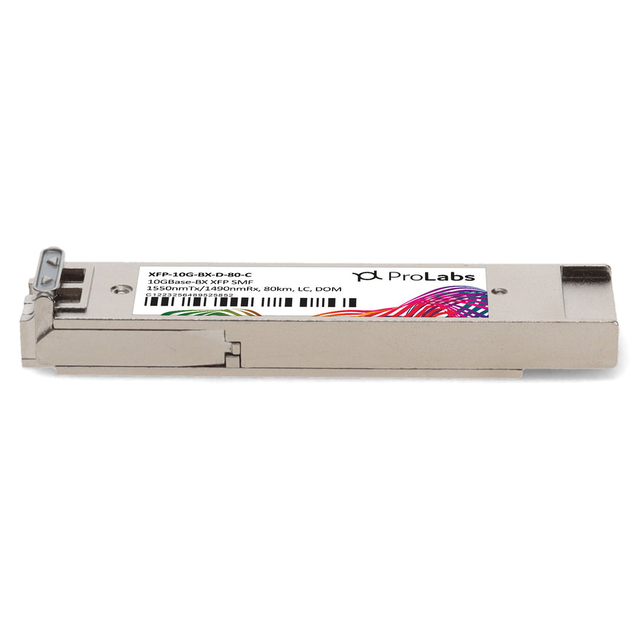 Prolabs MSA and TAA 10GBase-BX XFP Transceiver (SMF, 1550nmTx/1490nmRx, 80km, LC, DOM)