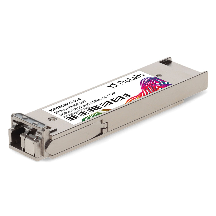 Prolabs MSA and TAA 10GBase-BX XFP Transceiver (SMF, 1490nmTx/1550nmRx, 80km, LC, DOM)